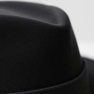 Crown pinches shaping the silhouette