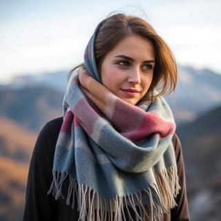 Light pashmina in hill station breeze