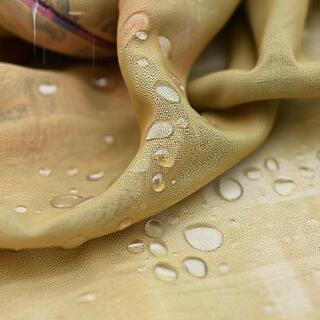 Monsoon bead-off on fabric
