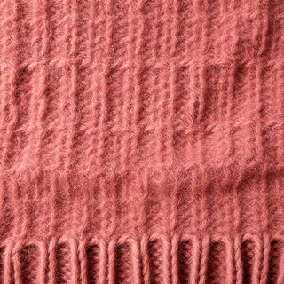 Brushed wool scarf — visible loft, higher insulation