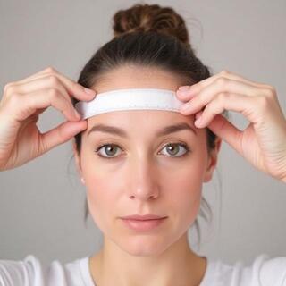 Measuring head circumference with a tape