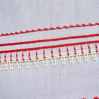 Kantha stitch detail